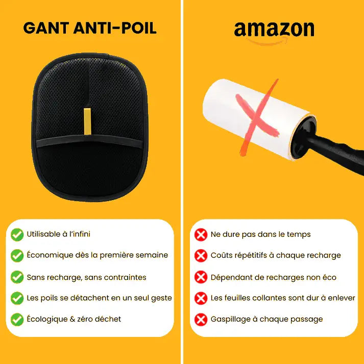 Gant Anti-Poils Réutilisable & Écologique