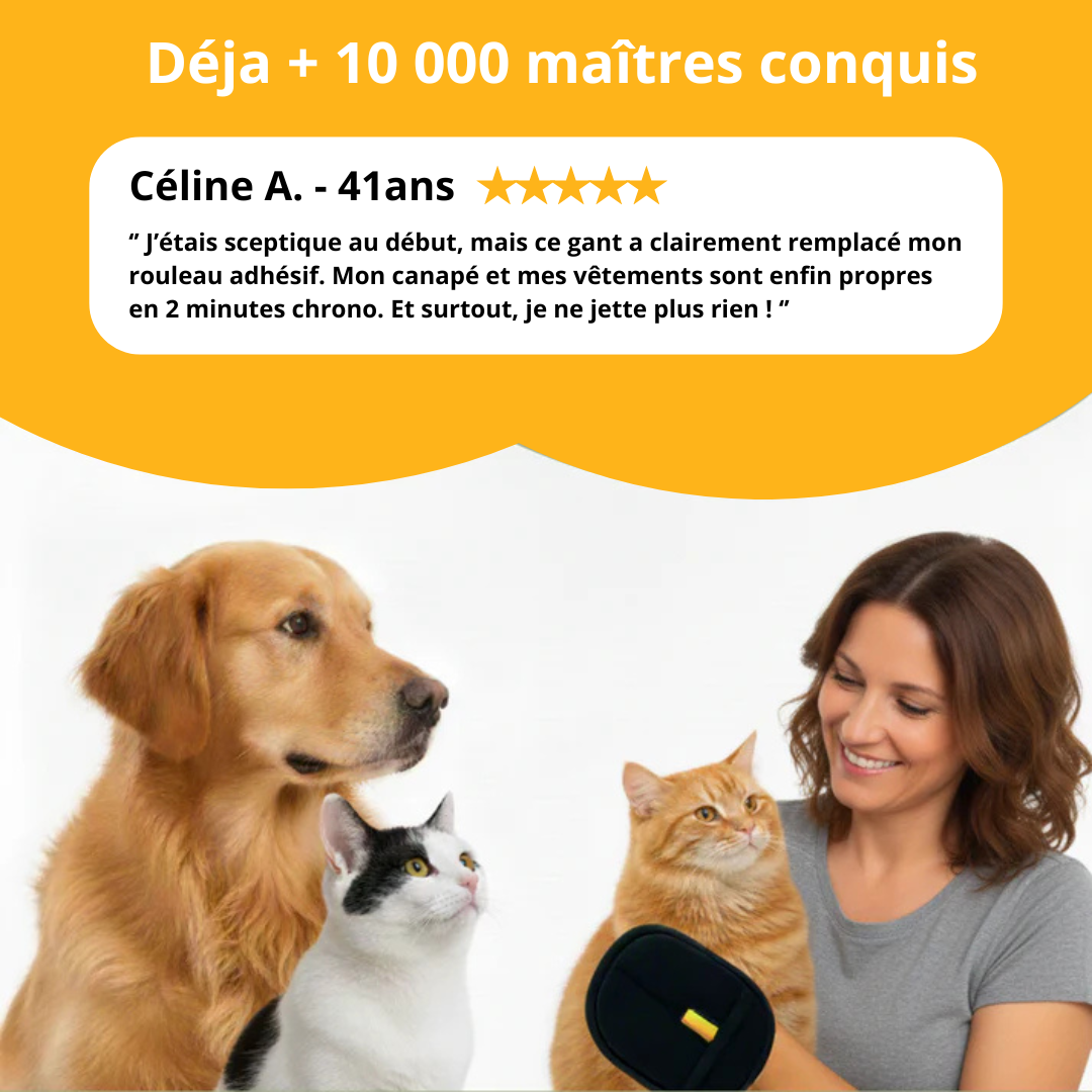 Gant Anti-Poils Réutilisable & Écologique