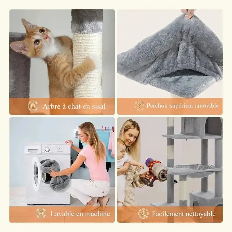 Arbre à chat XXL - Ultra stable